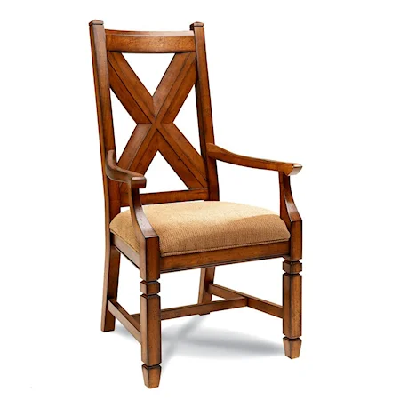 X Back Dining Arm Chair